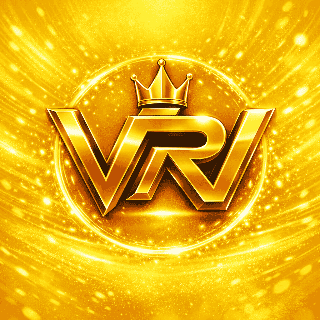 RajWinApp logo with stylish premium design